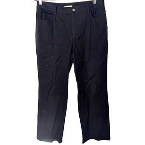 Sigrid Olsen black straight leg casual pants size‎ 14